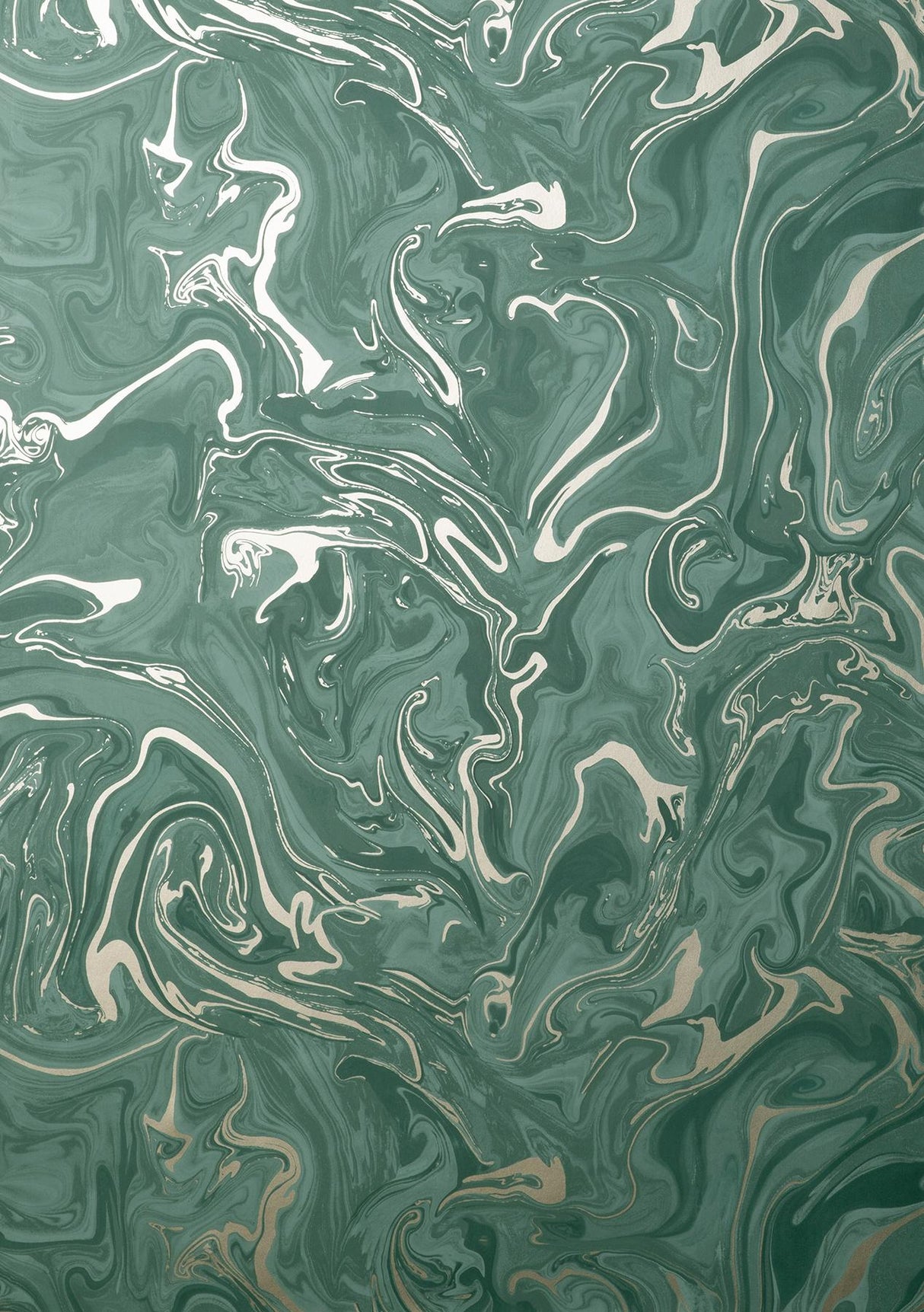 York Suave Dark Green Marble Wallpaper