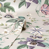 York Sierra Silver Floral Wallpaper