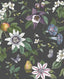 York Sierra Black Floral Wallpaper