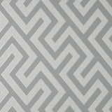 York Meander Light Grey Geo Wallpaper