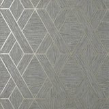 York Malcolm Grey Geo Wallpaper