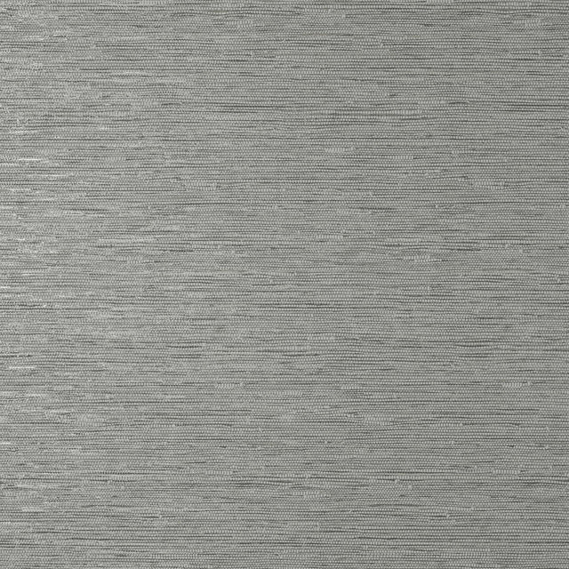 York Mephi Grey Grasscloth Wallpaper