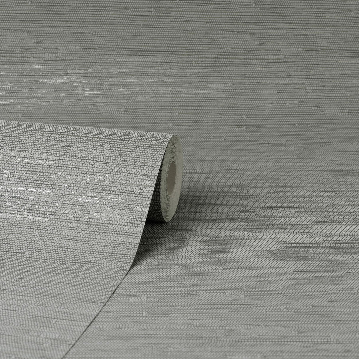 York Mephi Grey Grasscloth Wallpaper