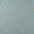 York Malcolm Teal Geo Wallpaper