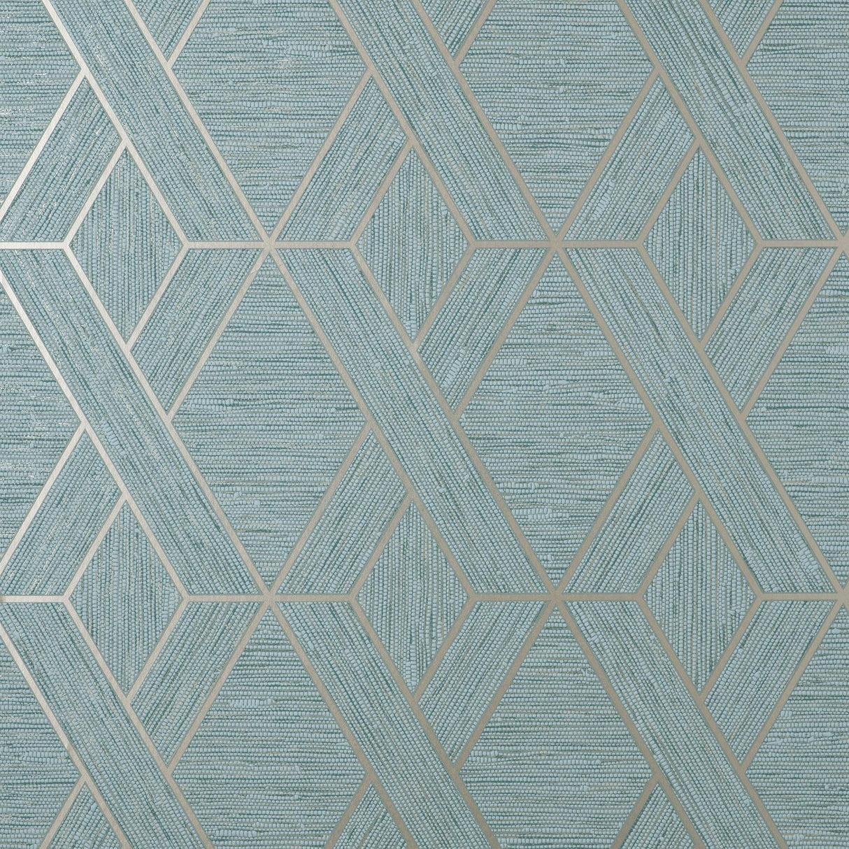 York Malcolm Teal Geo Wallpaper