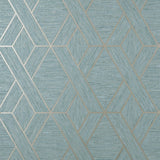 York Malcolm Teal Geo Wallpaper