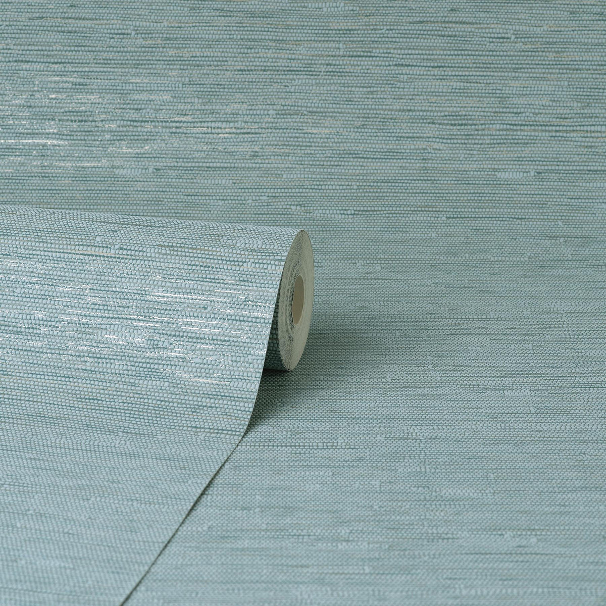 York Mephi Teal Grasscloth Wallpaper