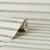 York Marlow Sage Wood Slats Wallpaper