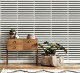 York Marlow Charcoal Wood Slats Wallpaper