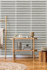 York Marlow Charcoal Wood Slats Wallpaper