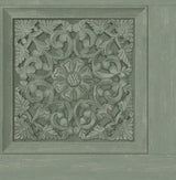 York Albie Moss Carved Panel Wallpaper