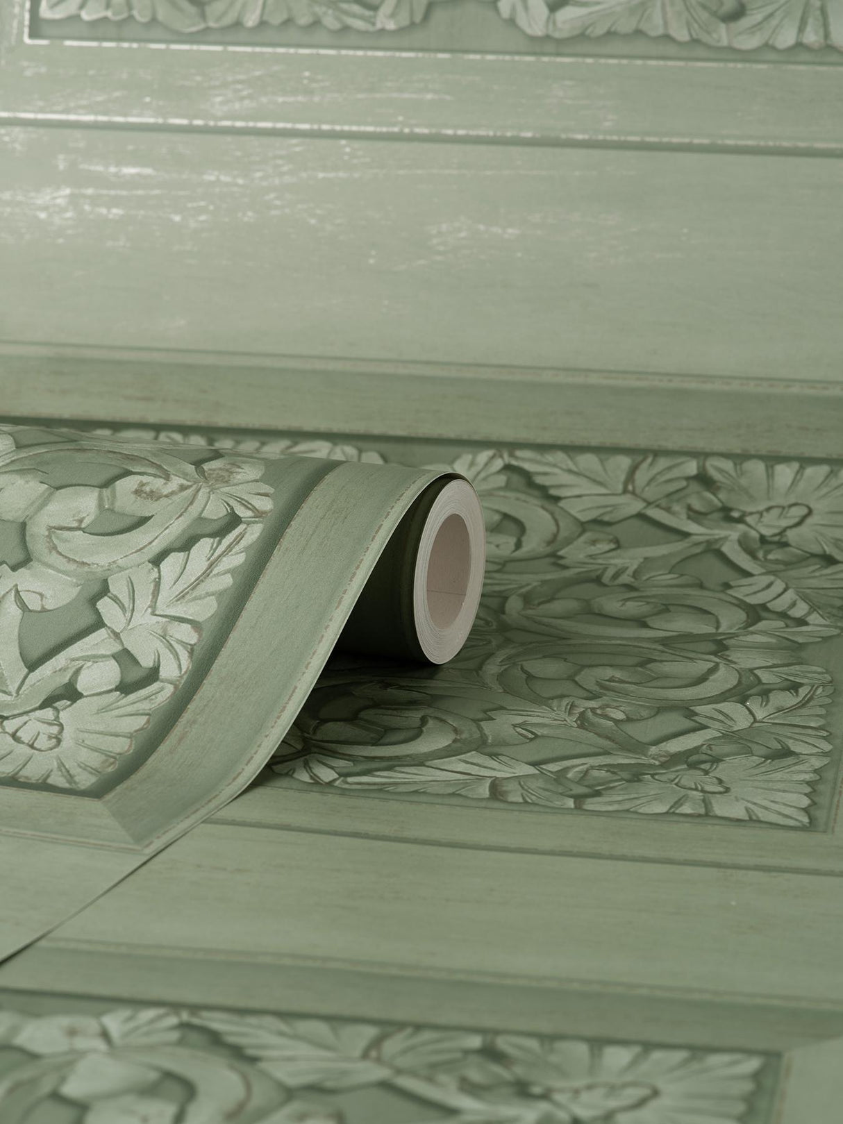 York Albie Moss Carved Panel Wallpaper
