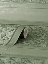 York Albie Moss Carved Panel Wallpaper
