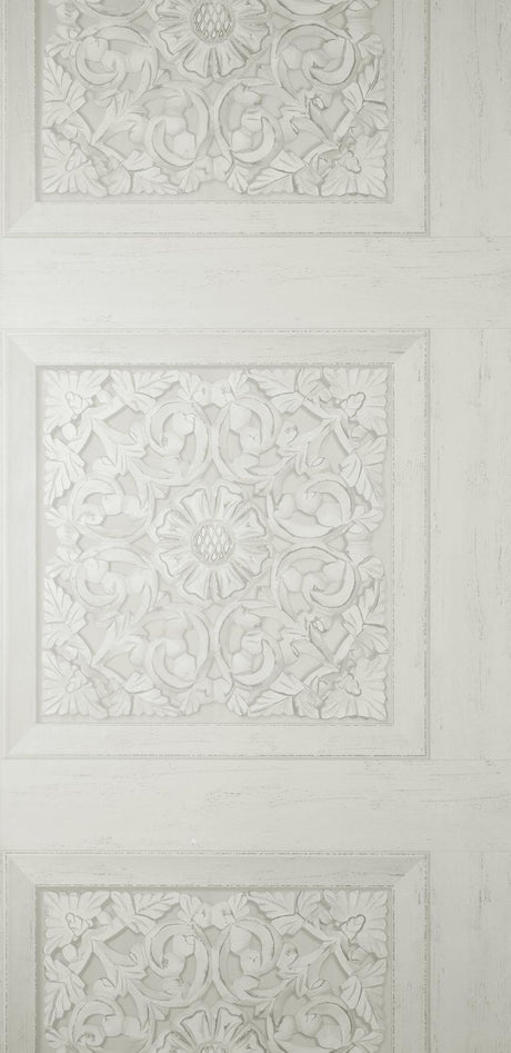 York Albie Dove Carved Panel Wallpaper