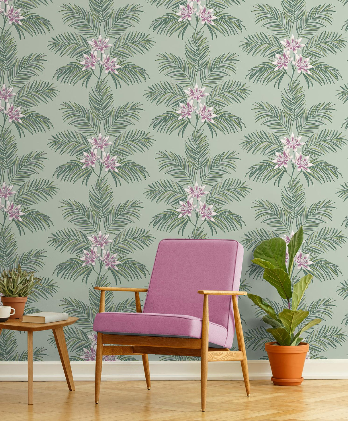 York Bali Sage Palm Wallpaper