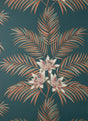 York Bali Teal Palm Wallpaper