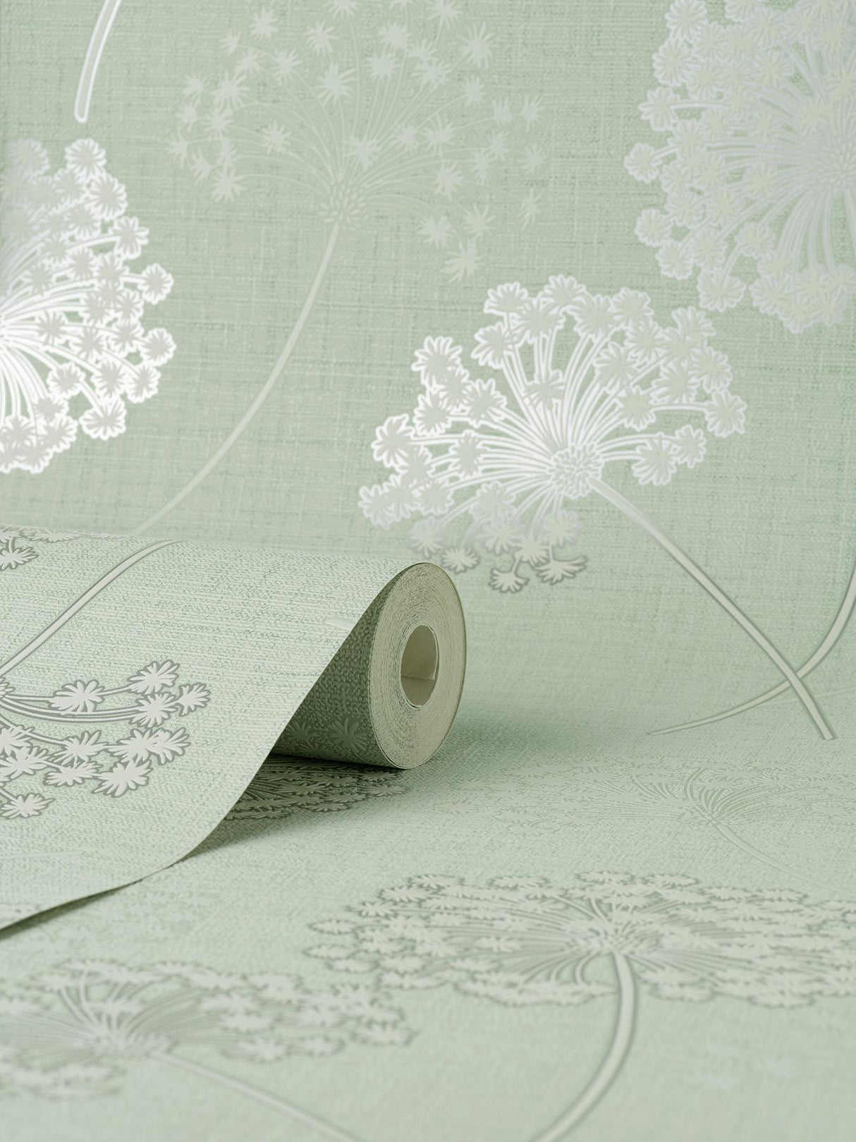 York Grace Green Floral Wallpaper
