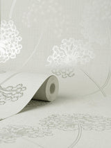 York Grace Dove Floral Wallpaper