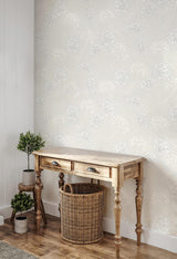 York Grace Dove Floral Wallpaper