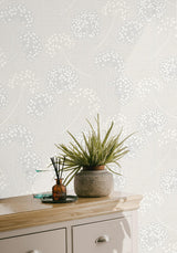 York Grace Dove Floral Wallpaper