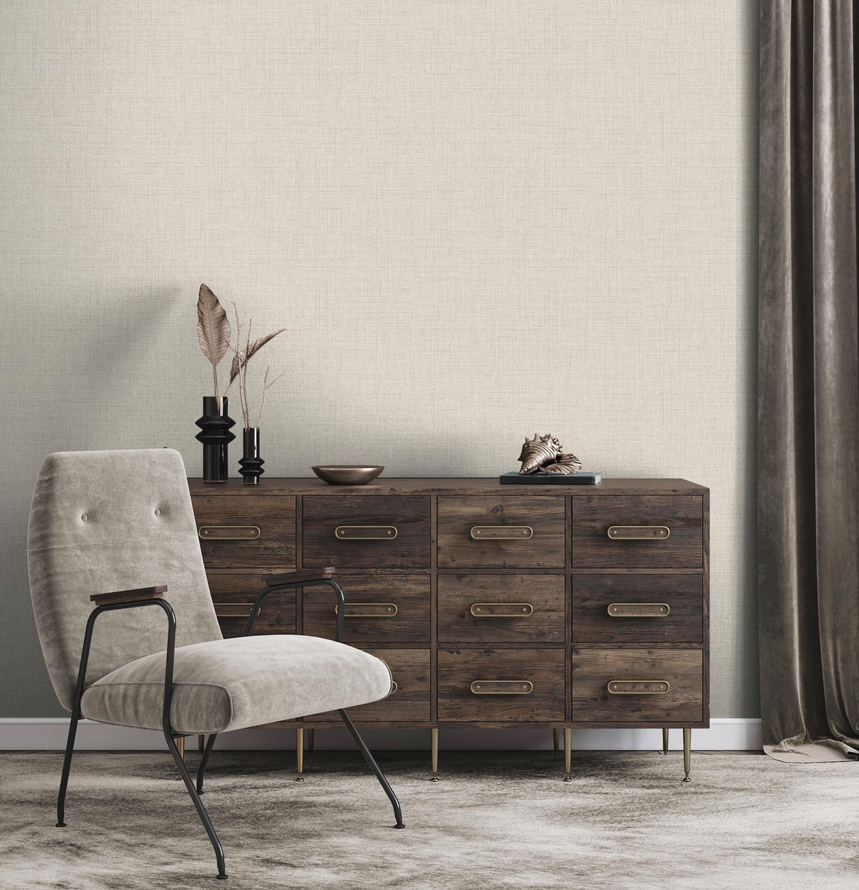 York Weber Beige Texture Wallpaper