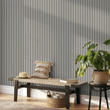 York Reggie Stone Vertical Slats Wallpaper
