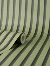 York Reggie Olive Vertical Slats Wallpaper
