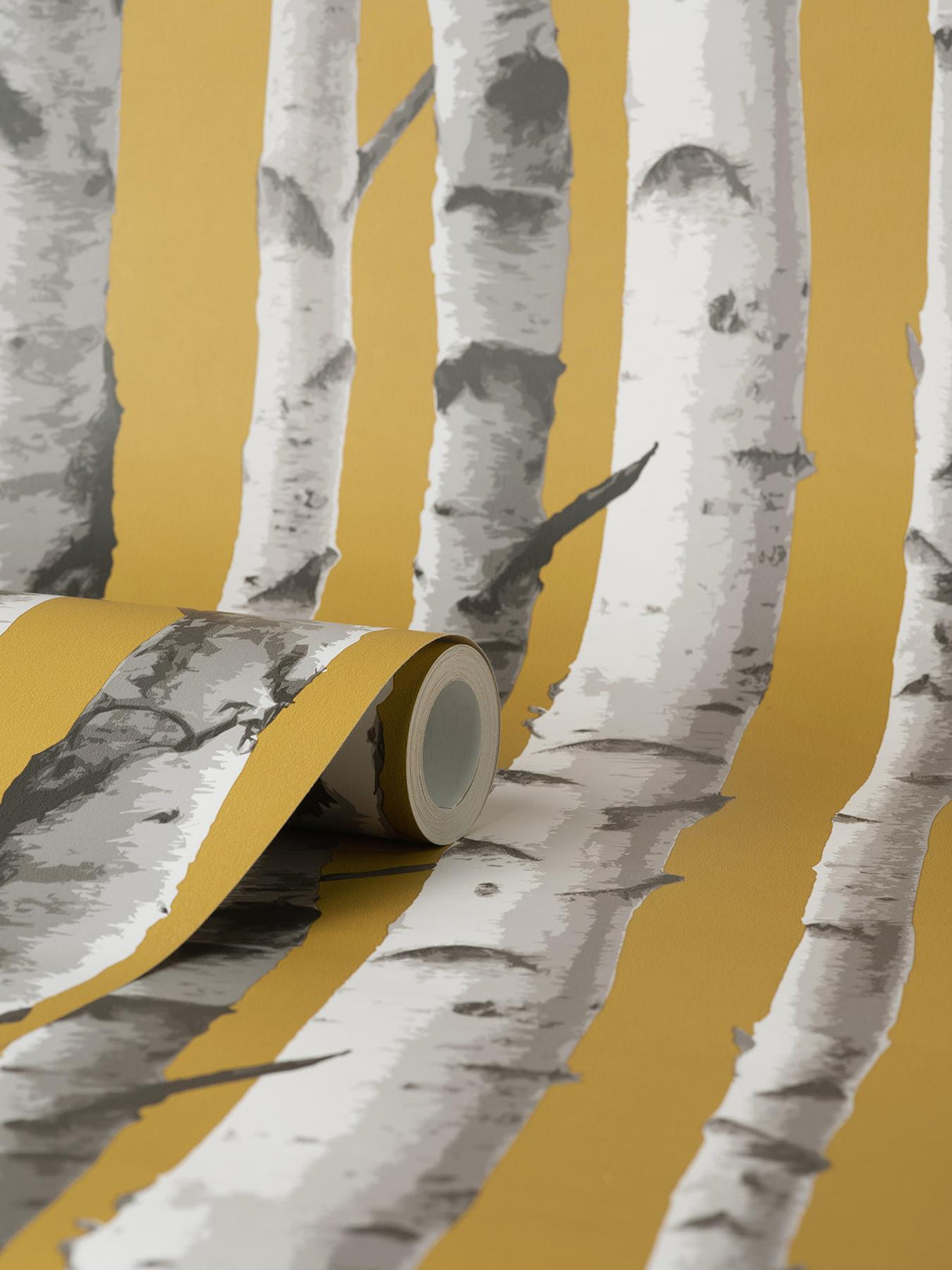 York Chester Mustard Birch Trees Wallpaper