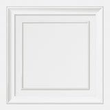 York Distinctive White Square Panel Wallpaper