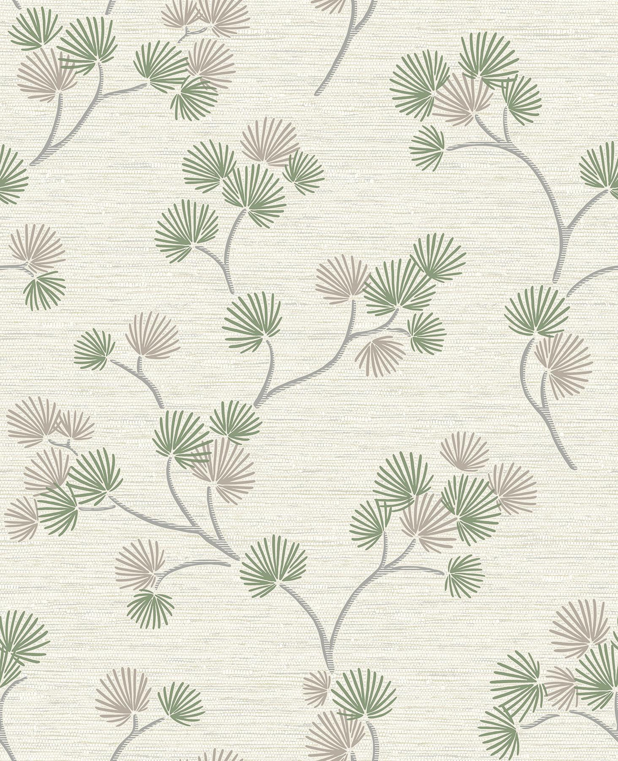 York Kira Green Trail Wallpaper