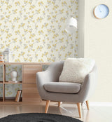 York Kira Mustard Trail Wallpaper