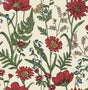York Arden Red Wild Meadow Wallpaper