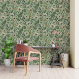 York Arden Sage Wild Meadow Wallpaper