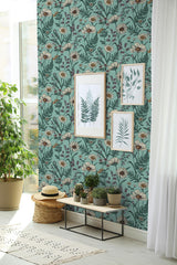 York Arden Blue Wild Meadow Wallpaper