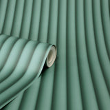 York Raiden Sea Green Ribbed Panel Wallpaper
