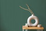York Raiden Sea Green Ribbed Panel Wallpaper