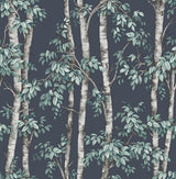 York Bastian Blue Trees Wallpaper