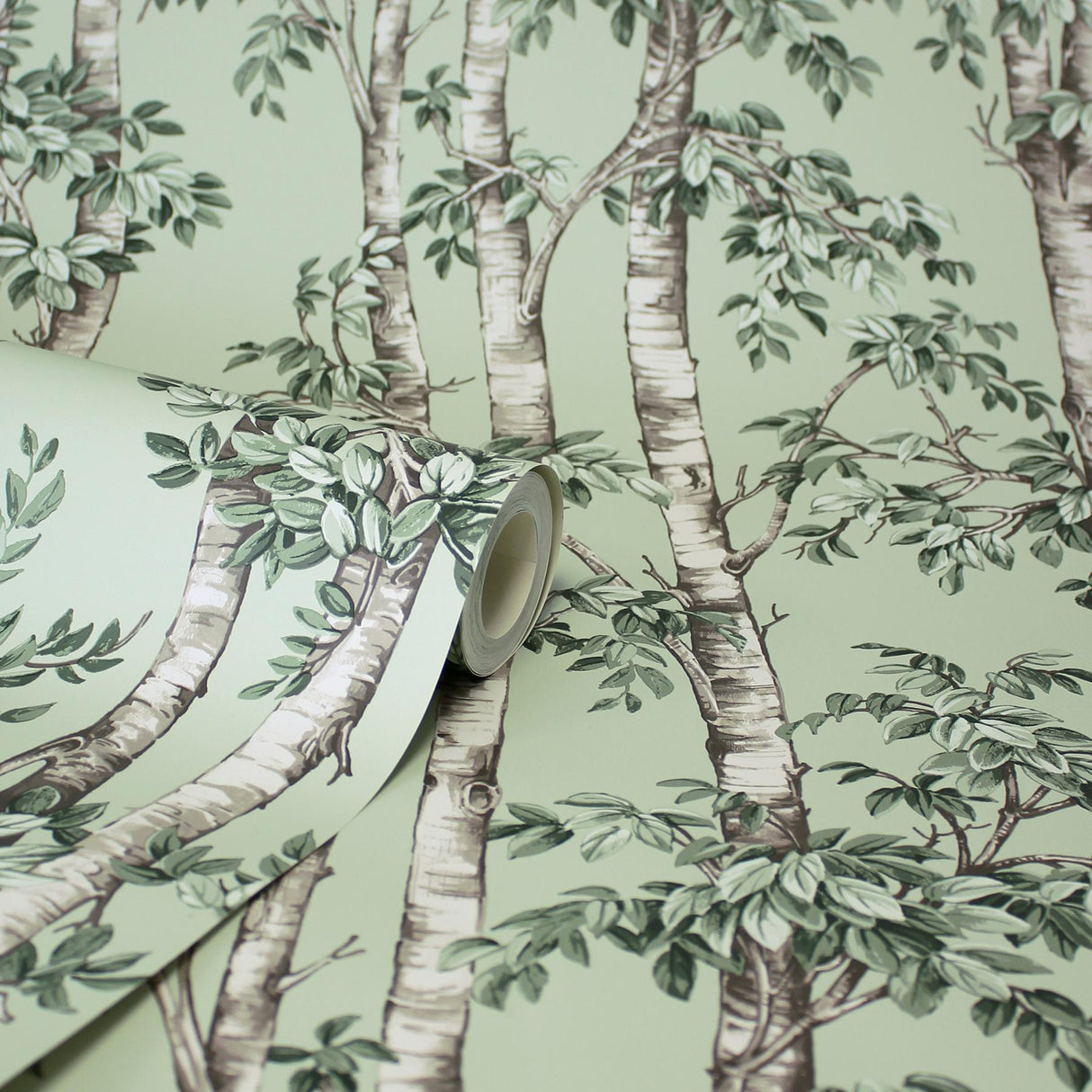York Bastian Green Trees Wallpaper