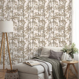 York Bastian Neutral Trees Wallpaper