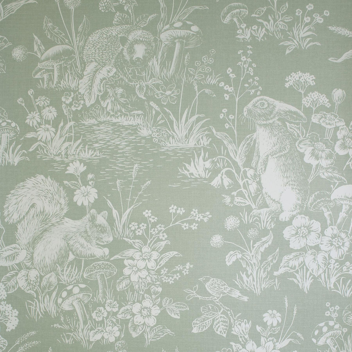 York Eames Sage Forest Friends Wallpaper