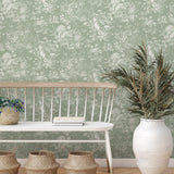 York Eames Sage Forest Friends Wallpaper