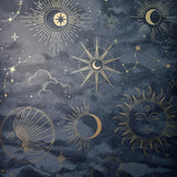 York Kalel Navy Celestial Wallpaper