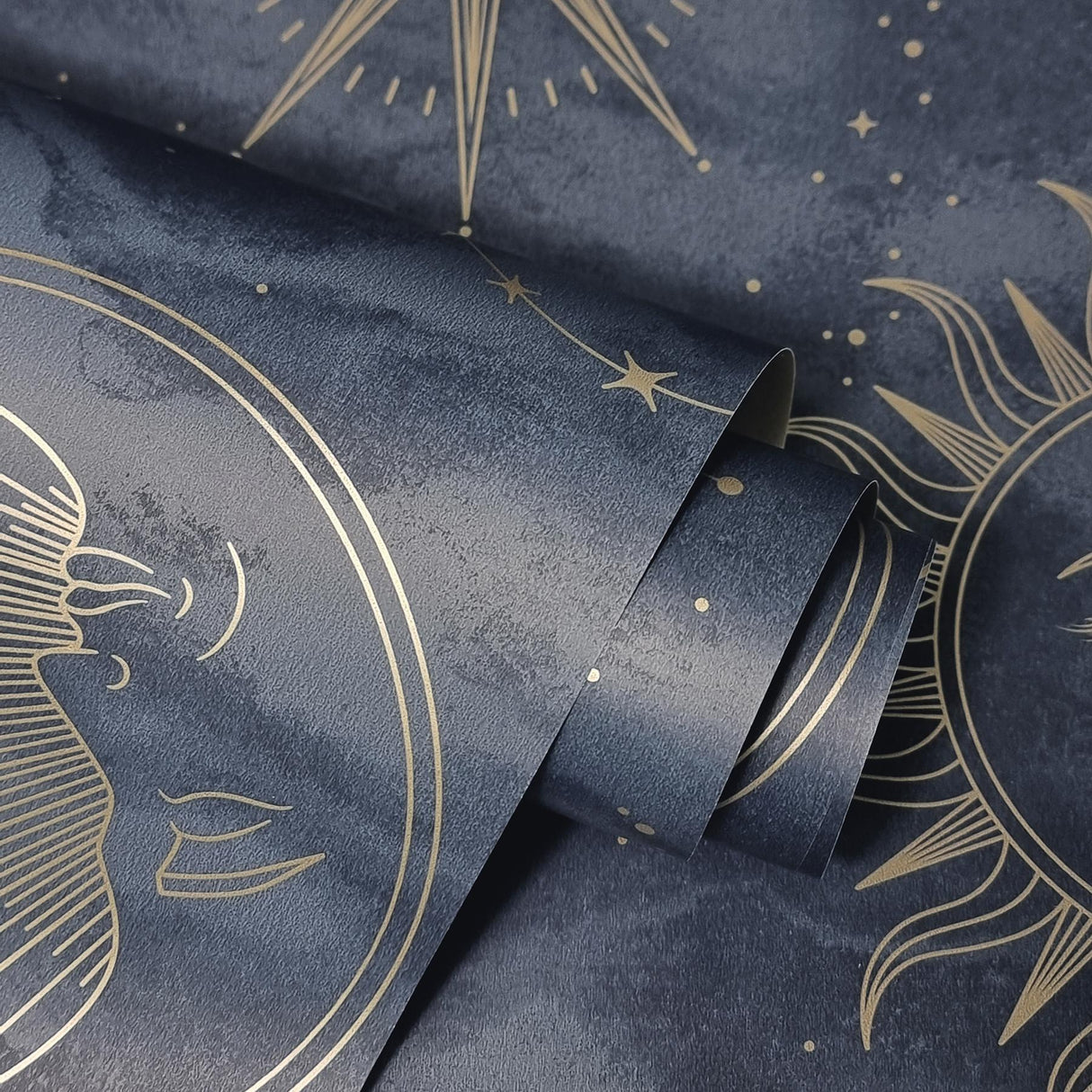 York Kalel Navy Celestial Wallpaper
