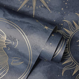 York Kalel Navy Celestial Wallpaper