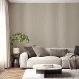 York Raiden Cream Ribbed Panel Wallpaper