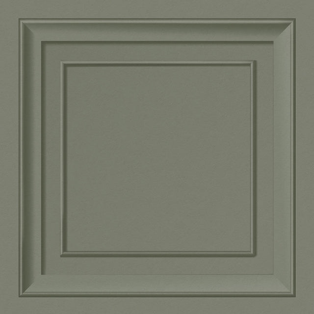 York Distinctive Moss Square Panel Wallpaper