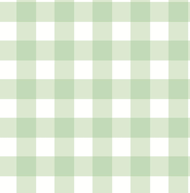 York Patrice Light Green Gingham Wallpaper