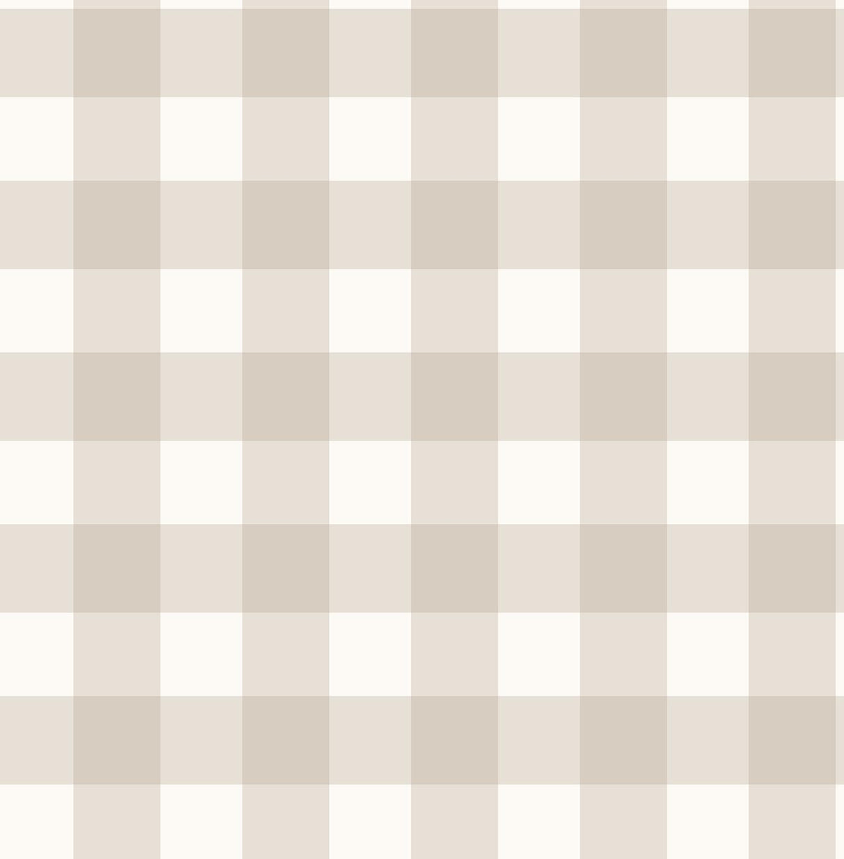 York Patrice Light Brown Gingham Wallpaper