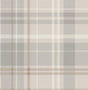 York Hester Light Grey Plaid Wallpaper
