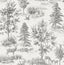 York Dwyer Grey Stag Toile Wallpaper